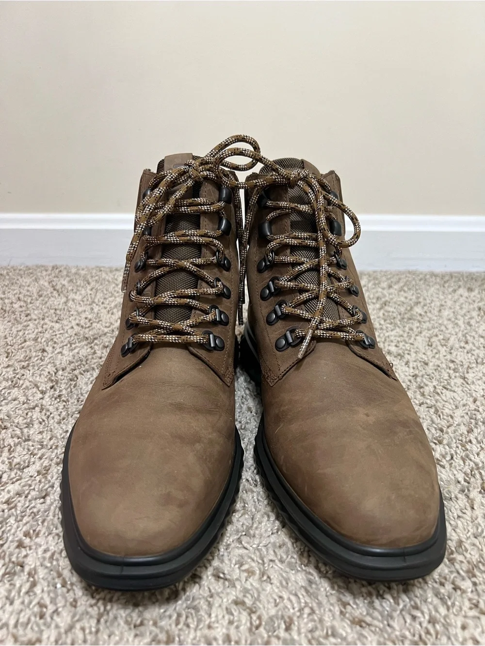 ECCO ST.1 Hybrid Lite Nubuck Leather Boot Goretex in Cocoa Brown Size EU 42 US 8